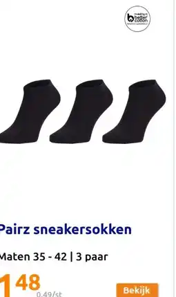 Action Pairz sneakersokken aanbieding