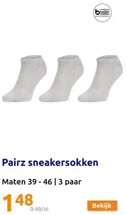 Action Pairz sneakersokken aanbieding