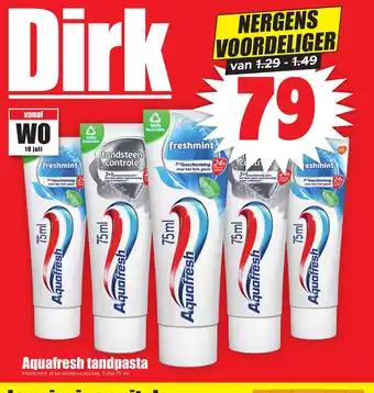 Dirk NL Aquafresh tandpasta aanbieding