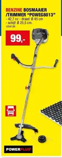 Hubo BENZINE BOSMAAIER /TRIMMER “POWEG8013” aanbieding