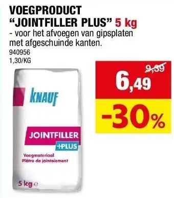 Hubo VOEGPRODUCT “JOINTFILLER PLUS” 5 kg aanbieding