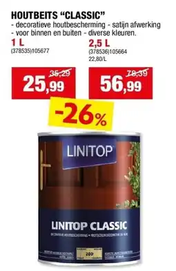 Hubo HOUTBEITS “CLASSIC” 1 L aanbieding