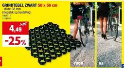 Hubo GRINDTEGEL ZWART 50 x 50 cm aanbieding