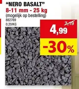 Hubo “NERO BASALT” 8-11 mm - 25 kg aanbieding