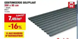 Hubo GEBITUMEERDE GOLFPLAAT aanbieding