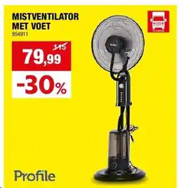 Hubo MISTVENTILATOR MET VOET aanbieding