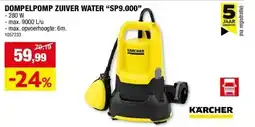 Hubo DOMPELPOMP ZUIVER WATER “SP9.000” aanbieding