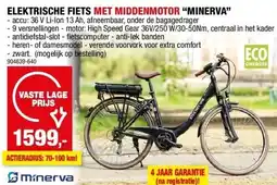 Hubo ELEKTRISCHE FIETS MET MIDDENMOTOR “MINERVA” aanbieding
