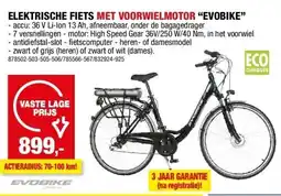 Hubo ELEKTRISCHE FIETS MET VOORWIELMOTOR “EVOBIKE” aanbieding