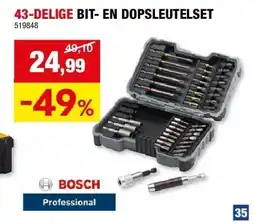 43-DELIGE BIT- EN DOPSLEUTELSET