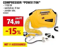 Hubo COMPRESSOR “POWX1706” aanbieding
