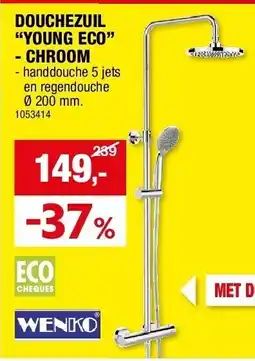 Hubo DOUCHEZUIL “YOUNG ECO” - CHROOM aanbieding