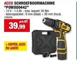 Hubo ACCU SCHROEFBOORMACHINE “POWX00442” aanbieding