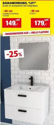 Hubo BADKAMERMEUBEL “LIFT” - 60 cm aanbieding