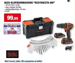 Hubo ACCU KLOPBOORMACHINE “BCD700C2TA-QW” aanbieding