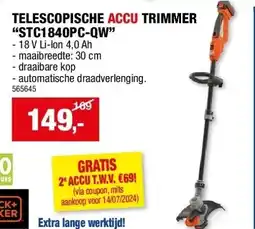 Hubo TELESCOPISCHE ACCU TRIMMER “STC1840PC-QW” aanbieding