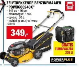 Hubo ZELFTREKKENDE BENZINEMAAIER “POWXG60240X” aanbieding