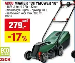 Hubo ACCU MAAIER “CITYMOWER 18” aanbieding