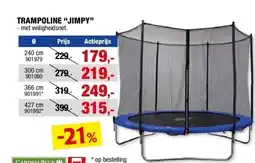 Hubo TRAMPOLINE “JIMPY” aanbieding
