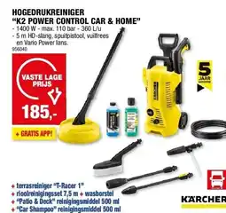 Hubo HOGEDRUKREINIGER “K2 POWER CONTROL CAR & HOME” aanbieding