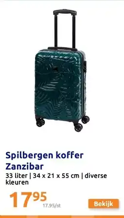 Action Spilbergen koffer Zanzibar aanbieding