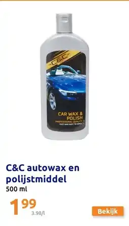 Action C&C autowax en polijstmiddel aanbieding