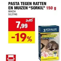 PASTA TEGEN RATTEN EN MUIZEN “SORKIL” 150 g