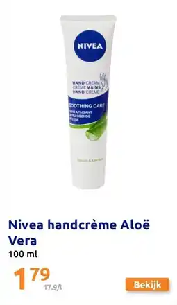 Action Nivea handcrème Aloë Vera aanbieding