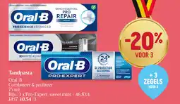 Delhaize Oral-B Tandpasta aanbieding