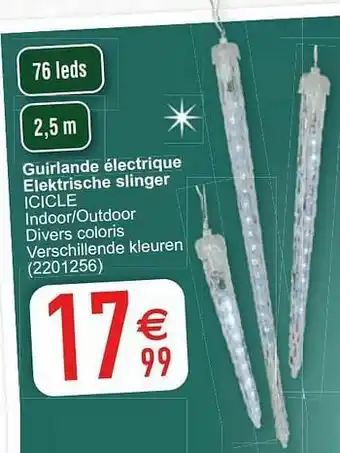 Cora Guirlande électrique elektrische slinger icicle aanbieding