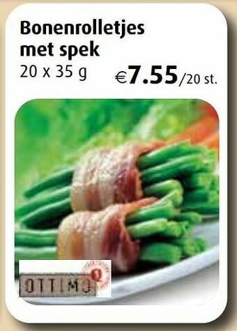 Bonenrolletjes met spek