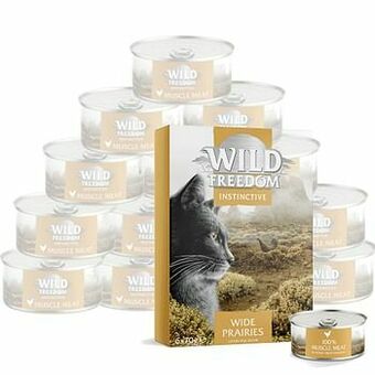 Zooplus 24x70g Silent Lake Eend Wild Freedom Spiervlees Kattenvoer aanbieding