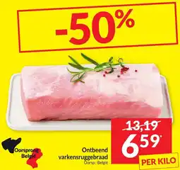 Intermarché Ontbeend varkensruggebraad aanbieding