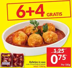 Intermarché Balletjes in saus 100g aanbieding