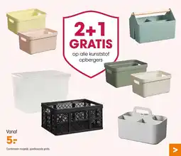 Kwantum alle kunststof opbergers aanbieding