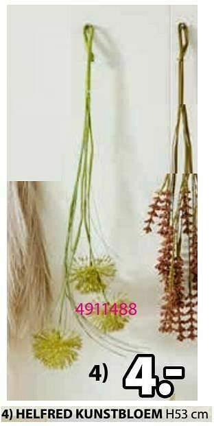 Jysk Helfred kunstbloem aanbieding