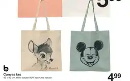 Zeeman Canvas tas aanbieding