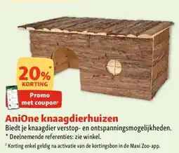 Maxi Zoo AniOne knaagdierhuizen aanbieding