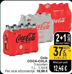Cora Cola COCA-COLA aanbieding