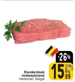 Cora Rundersteak chateaubriand aanbieding
