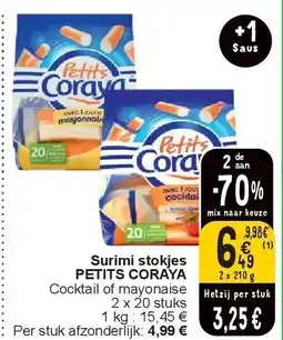 Cora Surimi stokjes PETITS CORAYA aanbieding