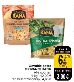 Cora Gevulde pasta GIOVANNI RANA aanbieding