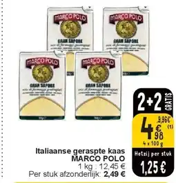 Cora Italiaanse geraspte kaas MARCO POLO aanbieding