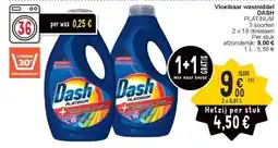 Cora Vloeibaar wasmiddel DASH aanbieding