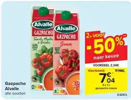 Carrefour Gazpacho Alvalle aanbieding