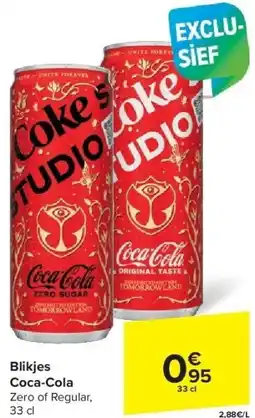 Carrefour Blikjes Coca-Cola aanbieding