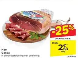 Carrefour Ham Ganda aanbieding