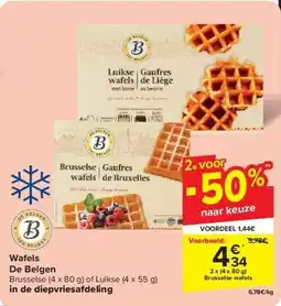 Carrefour Wafels De Belgen aanbieding