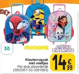 Cora Kleuterrugzak met wieltjes aanbieding