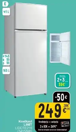 Cora Koelkast LIMIT aanbieding